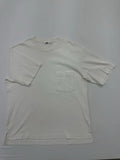 Uniqlo Men White Pocket T-Shirt Size XL Regular Cotton Jersey Crew Neck