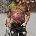 T-Shirt Men Fashion Graphic Short Sleeve Fitness Casual Vintage Party Tee Shirt
