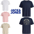 Jack & Jones Men's T-Shirt, Casual Short Sleeve Crew Neck Tee for Men, UK S-XXL