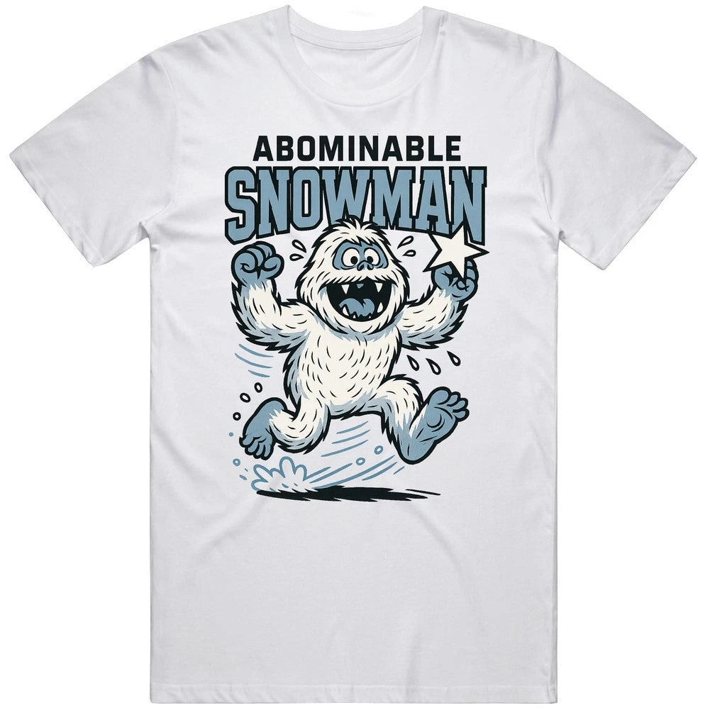 Classic 80s  Christmas Caricature The Abominable Snowman Rudolph Movie Fan T Shi