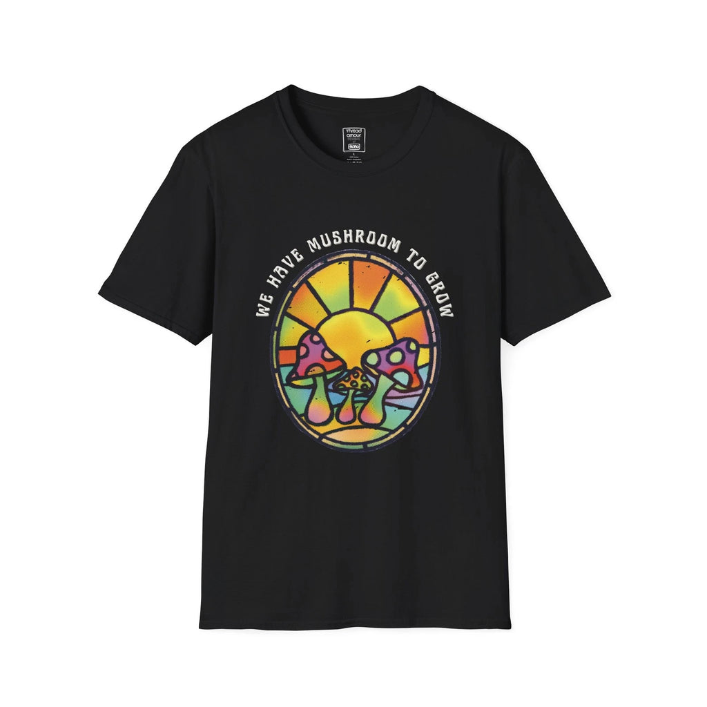 Retro Psychedelic Mushroom Art | Unisex Crewneck Graphic T-shirt