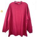 L. L. BEAN MENS SWEATSHIRT LONG SLEEVES BURGUNDY SIZE X-LARGE REGULAR PULLOVER