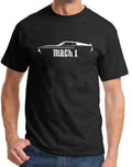 1971 1972 Ford Mach 1 Mustang Classic Outline Design Tshirt NEW COLORS