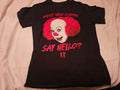 It 1990 Tim Curry Pennywise Horror Movie Shirt - Adult Size Medium