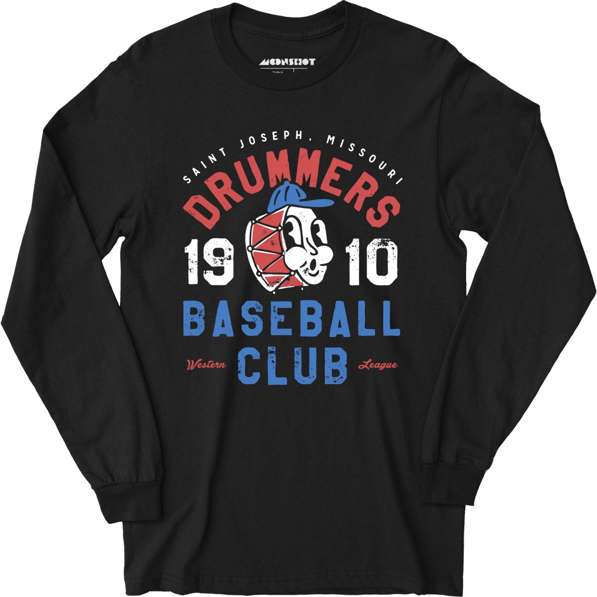 Saint Joseph Drummers - Missouri - Vintage Defunct Baseball Teams - Long Sleeve