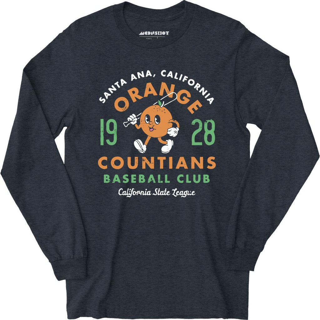 Santa Ana Orange Countians - California - Vintage Defunct Baseball Teams - Long Sleeve