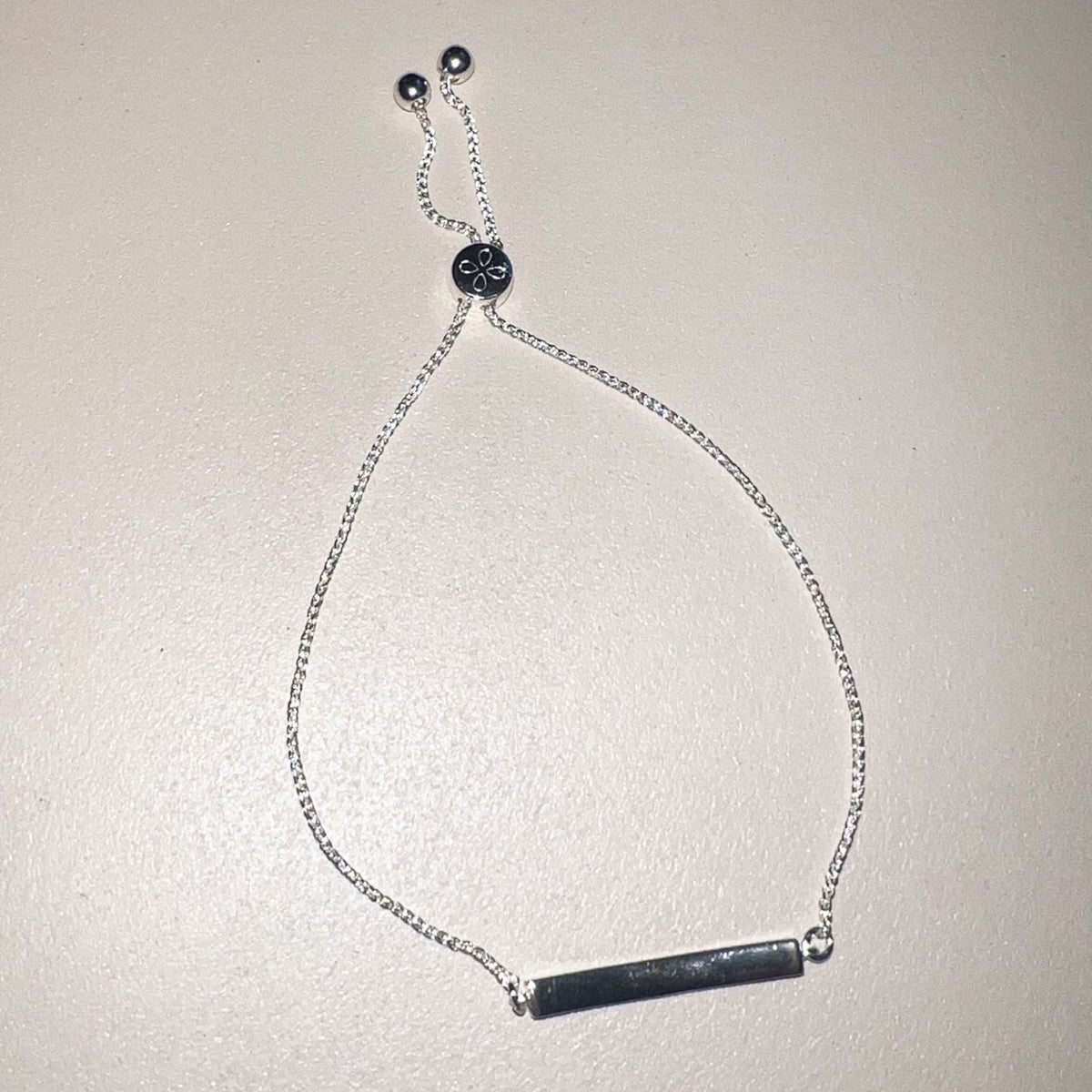 Silver Bar Bolo Bracelet