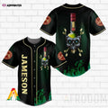 Skull With Jameson Baseball Jersey - Aopprinter