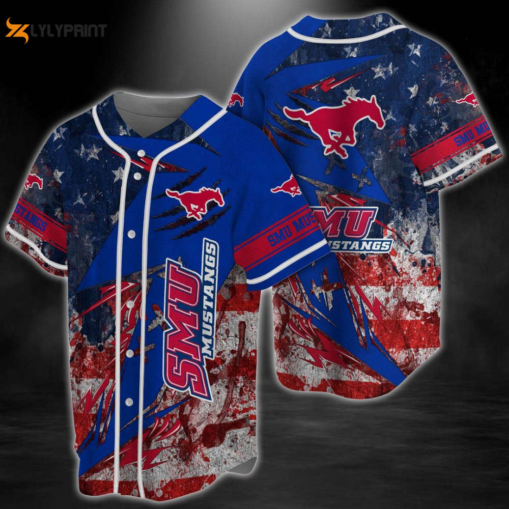 SMU Mustangs Baseball Jersey Gift For Men Women - lylyprint.com