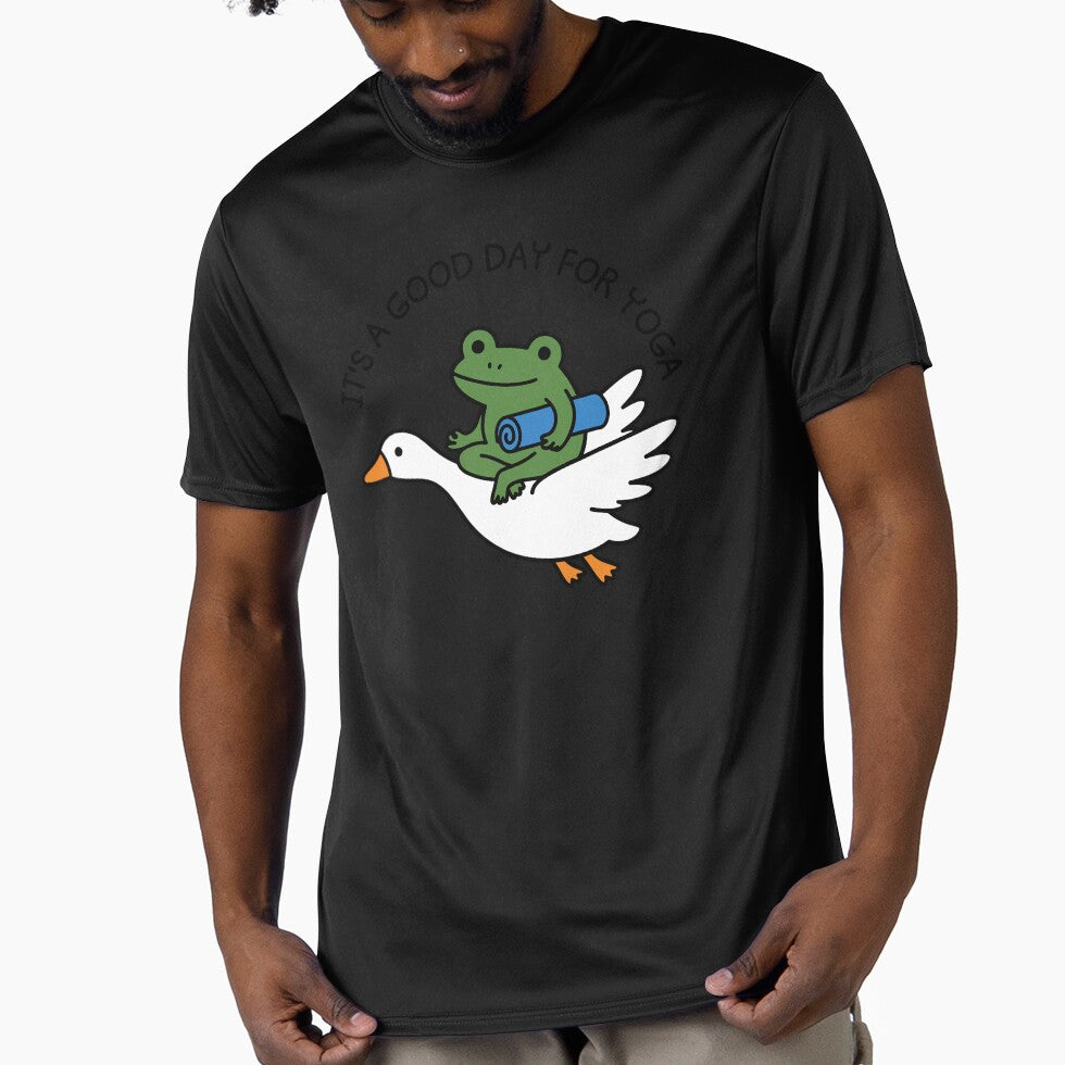 International Yoga Day June 21 Funny Frog It's A Good Day For Yoga For Yoga Lover by gunaone-design