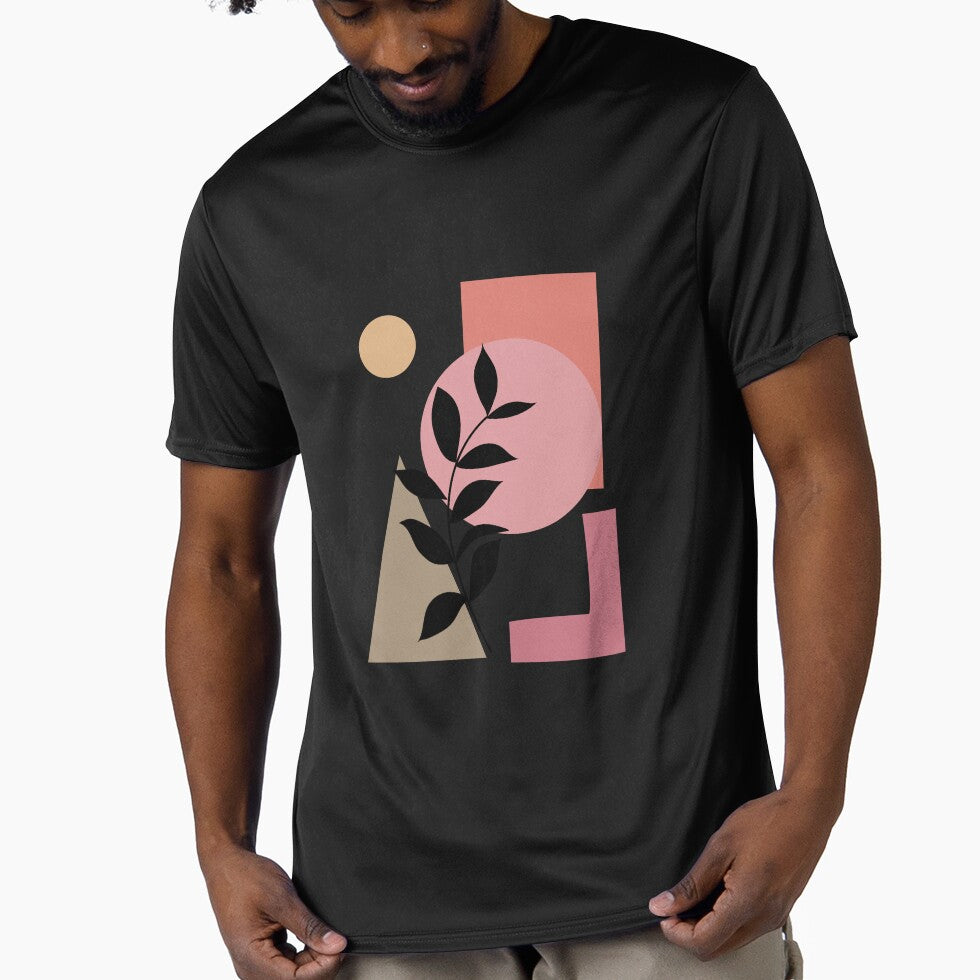 Geometric Boho | Black Leaf | Handmade Premium Prints by BesideStyles