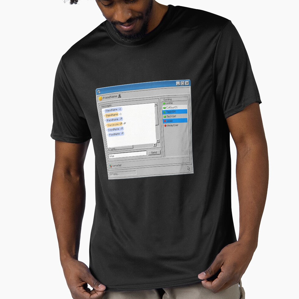 Retro Chat Window Instant Messenger 90s Online Communication Design by GiftsForge