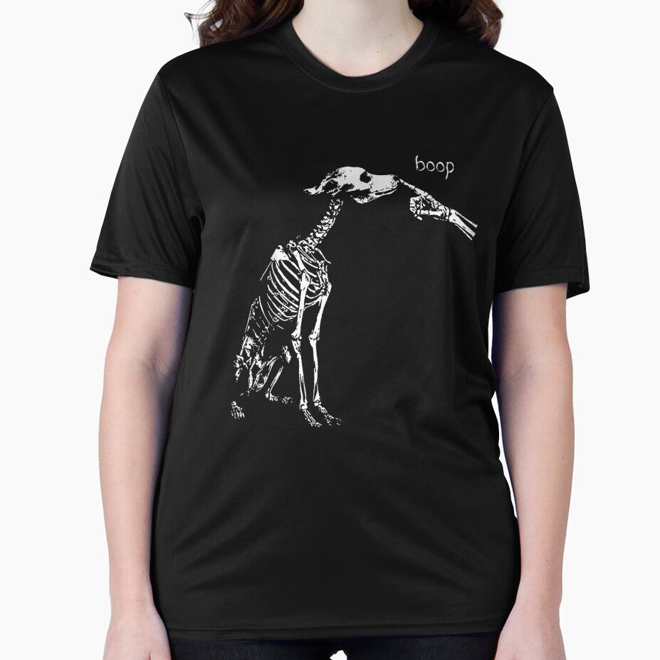 Boop Funny Dog Skeleton Boop Halloween Night Dog by alanxgoldberger