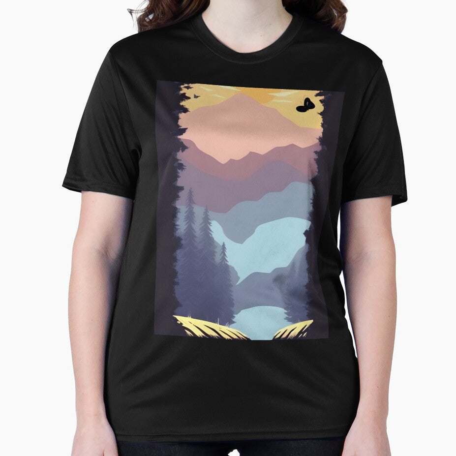 Find the Perfect Minimalist Landscape Mountain Trees Print for Your Personal Style by supeart