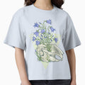 Harebells Animal Skull Botanical Illustration by vgggeirjpe25