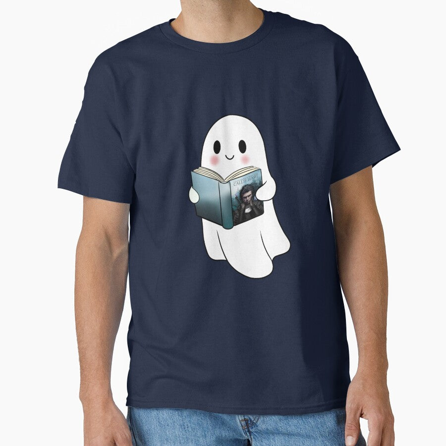 Ghost reading Quicksilver book sticker by RavenAMarie