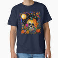 Halloween pumpkin skull stained glass print by PurpleJelly