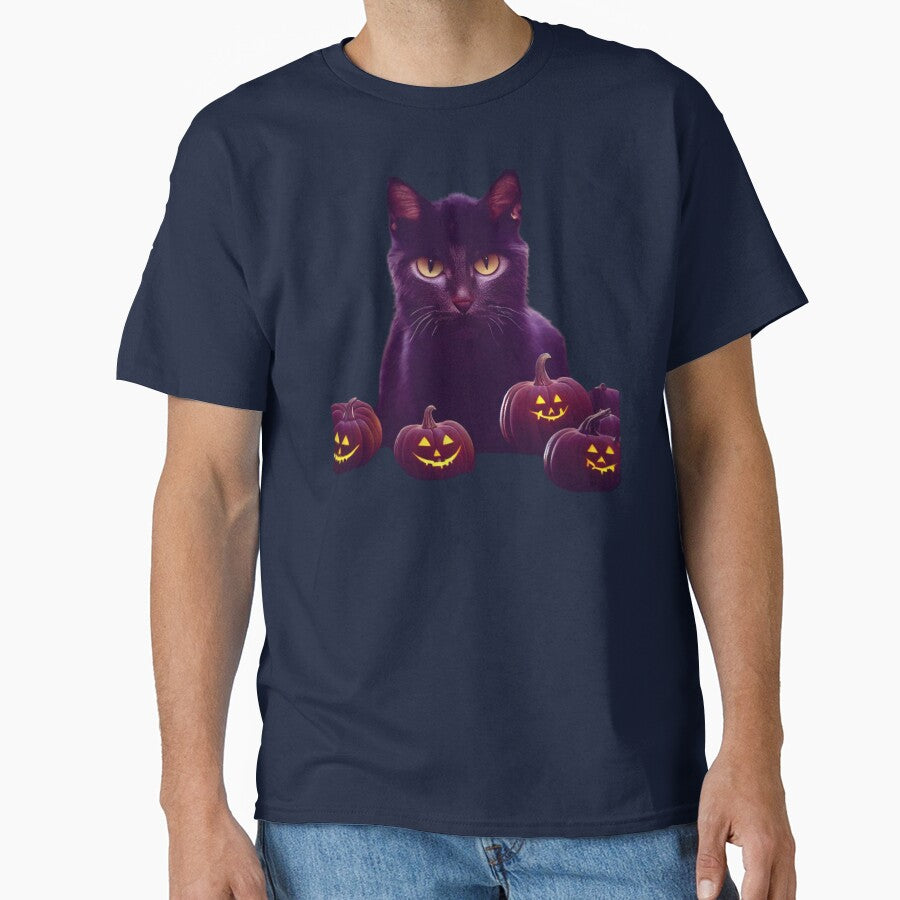 Black Cat Halloween blue eye Scary by hassendz