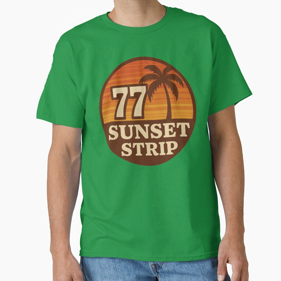 77 Sunset Strip Summer Vintage T-Shirt – Retro California Beach Style – Women Gift – Classic LA Design by VG FASHION DESIGNS
