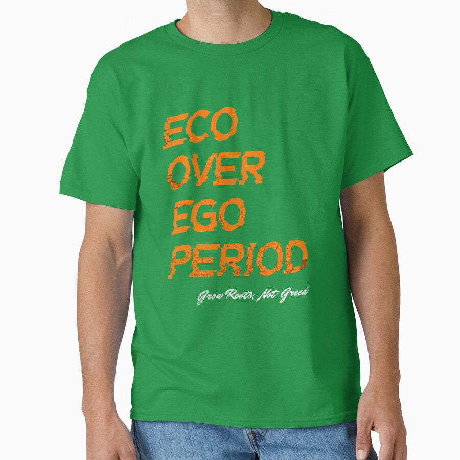 Eco Over Ego (Orange Glitch Design) by HoshisWorld2018
