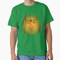 Inner Peace Celestial Sun Face | Boho Spiritual Minimalist Design by DonaFada