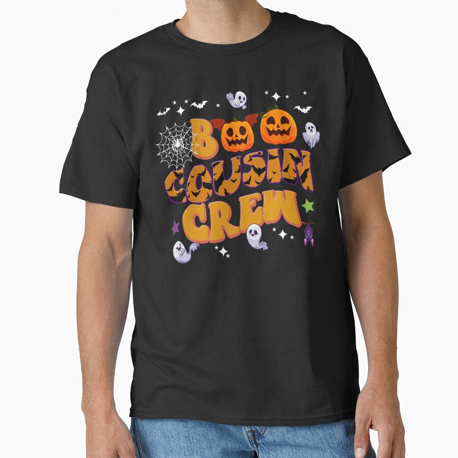 Boo Halloween Cousin Crew Group Matching Pumpkin Ghost by Nzgiftsandmore