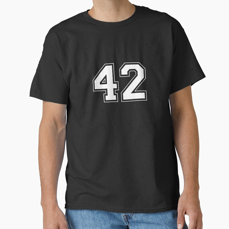 The Ultimate Answer - 42 Minimalist Number Design by Void Script