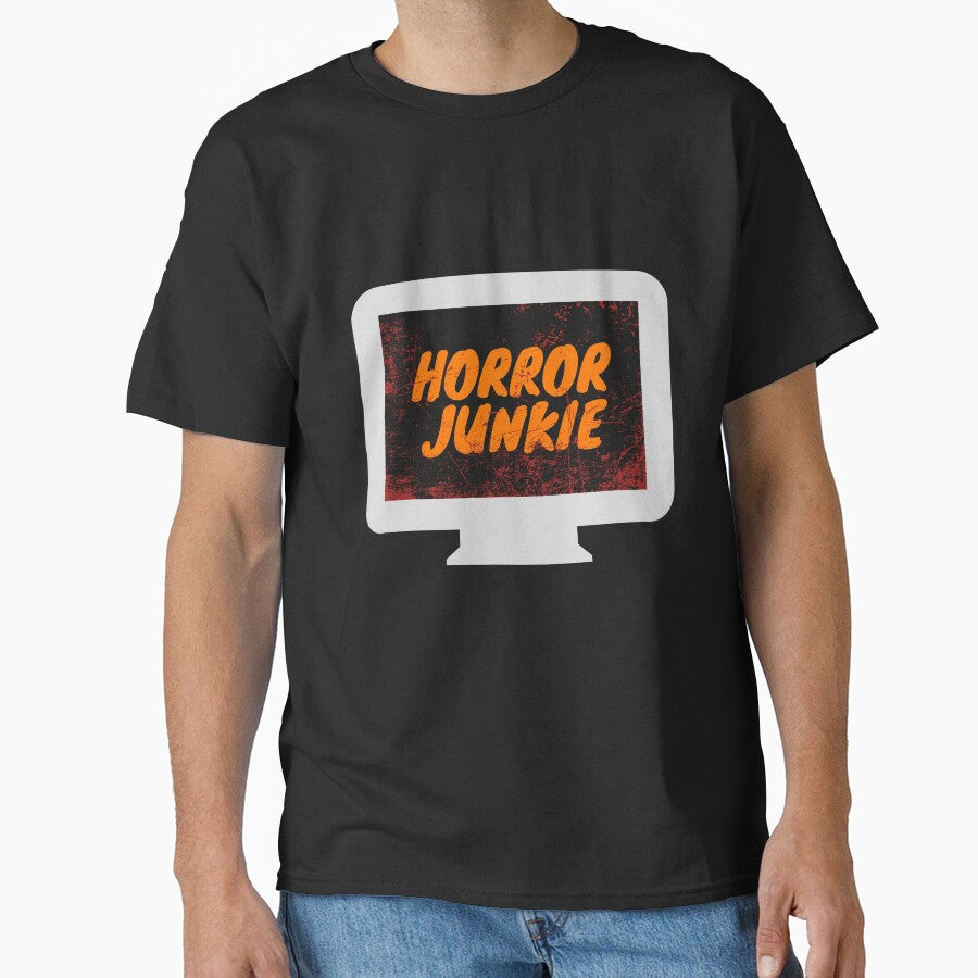 Horror Movie Junkie Blood Screen Flick Vintage Goth by h44k0n