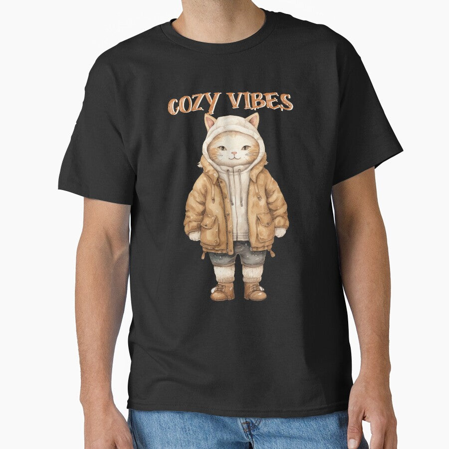 COZY  vibes, sweaterweather, fall,  2023. 2424, autumn, cozy, christmas, halloween,  cold, snow,  season, cat by YellowishStore