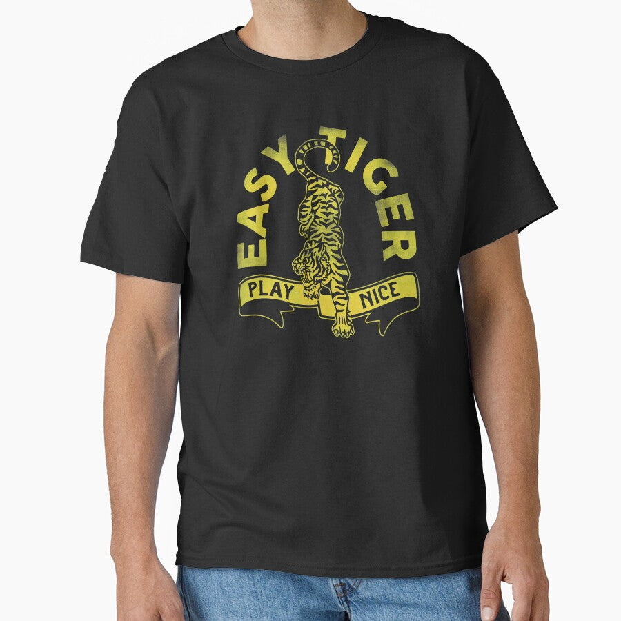 "Easy Tiger, Play Nice" Cute, Funny Gift Idea For Men, Women, Kids & Children by The Whiskey Ginger Design Shop