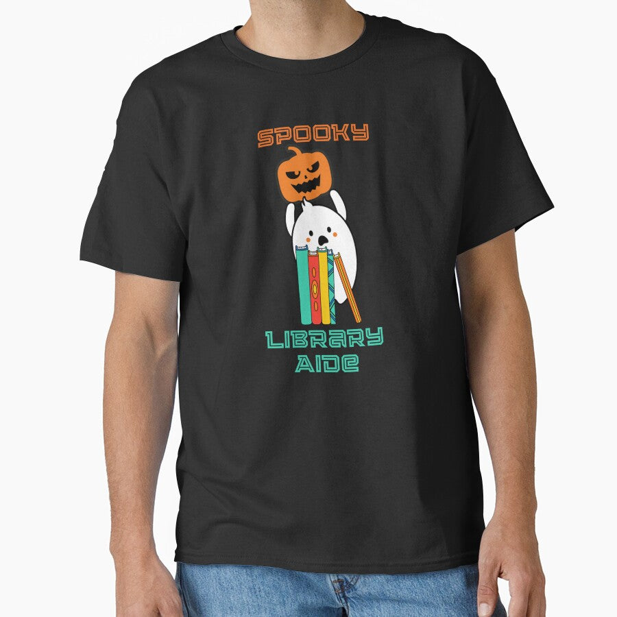 Spooky Library Aide Funny Halloween Gifts For Library Aide by nquestiaa