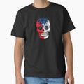 Sugar Skull with Roses and Flag of Czech Republic by JeffBartels