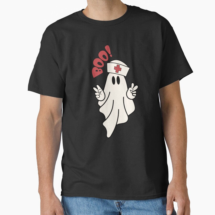 Halloween Spooky Funny Ghost Nurse by LOT7Clothing