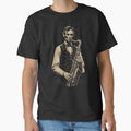 Abraham Lincoln Playing Saxophone Vintage Sketch Art by margamPagenberg