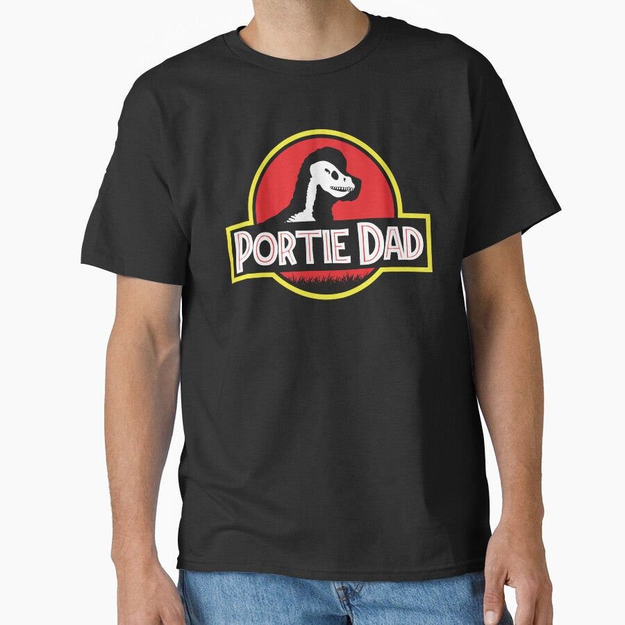 (For Dark Background) Jurassic Portuguese Water Dog Dad by More Cute Dogs