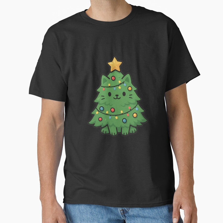 Funny Christmas Tree Cat | Festive Cat Disguised as a Tree by Shtex