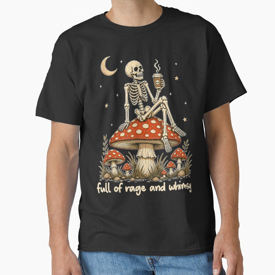 Full of Rage and Whimsy Skeleton Mushroom Halloween by NgumohaLanke