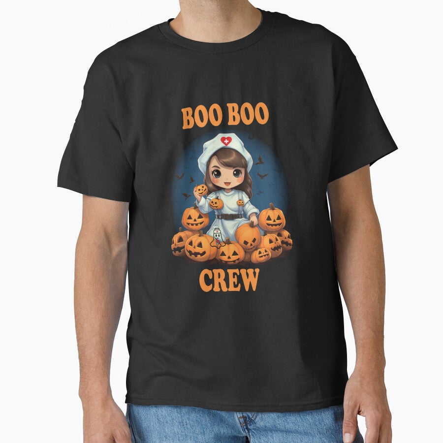 Boo Boo Crew nurse design, Nurse Boo Halloween Costume funny design by Lactus