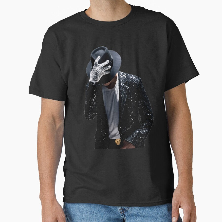 Michael Jackson King Of Pop Iconic Fedora Sequin Glove Silhouette Moonwalk Legend Fan Art by Velustro Shop