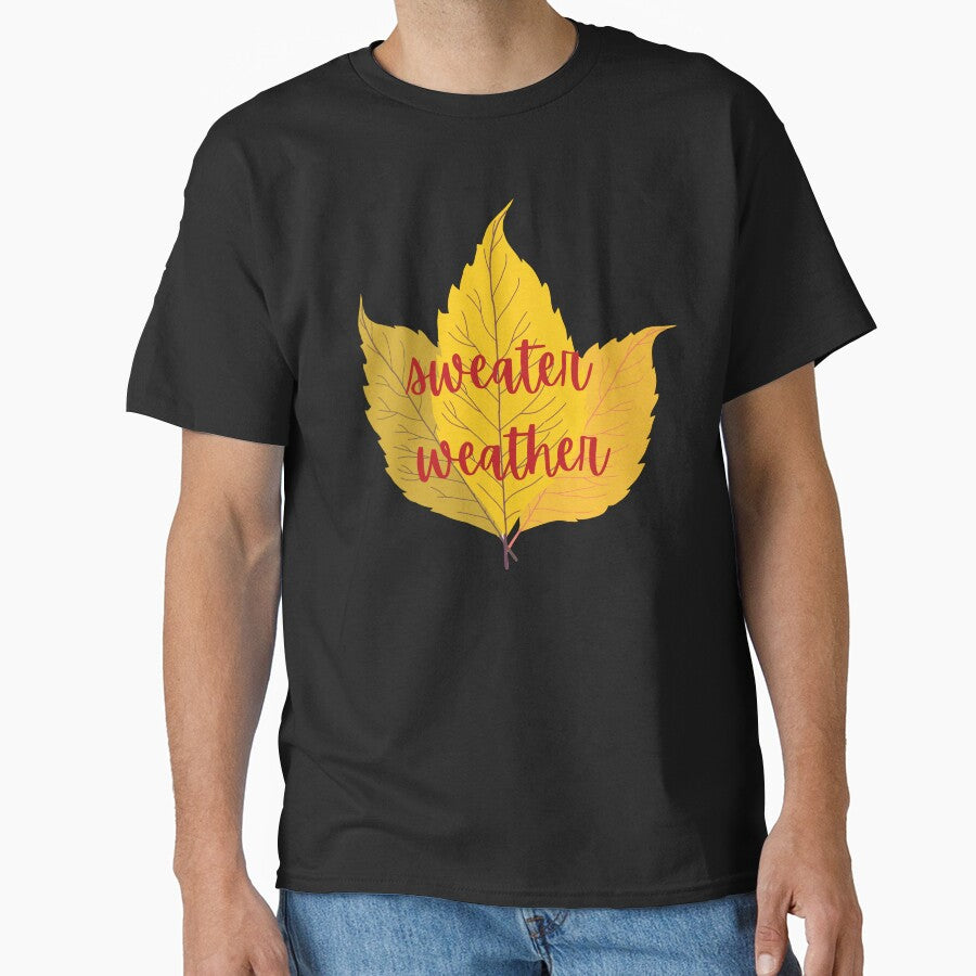 Vibrant Yellow Autumn Leaf Text Design by Artistic  Touch