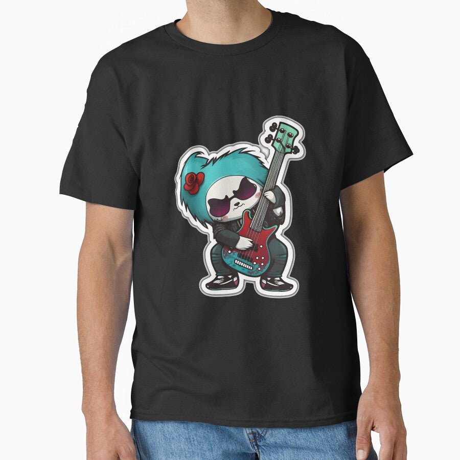 Goth Panda EMO Rock Sticker - Goth Pandas Rock On by StreetShirts1