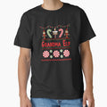 Grandma Elf Ugly Sweater Christmas Elf Design by SpiritWestDesig