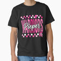 Wanderlust Pink Checkered Retro Varsity Graphic by SofenArt