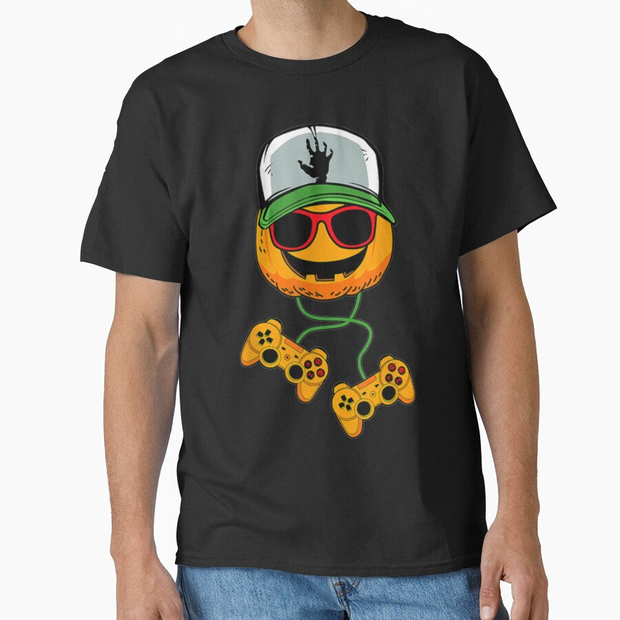 Halloween Jack O Lantern Gamer Boys Kids Men by ElcapitanoShop
