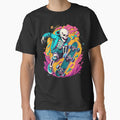 Skeleton skateboarder Cool Halloween Skateboard Skater by AsTrooArts