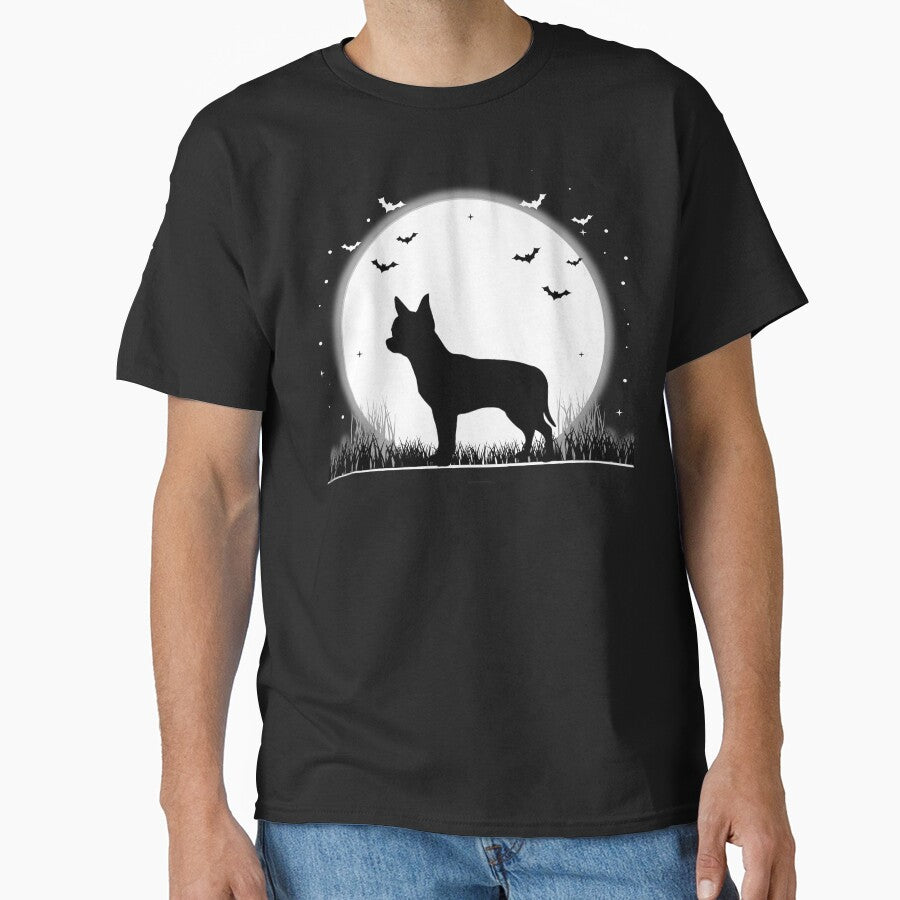 Chihuahua Dog – Halloween Moon Silhouette by The Real Life Symphony