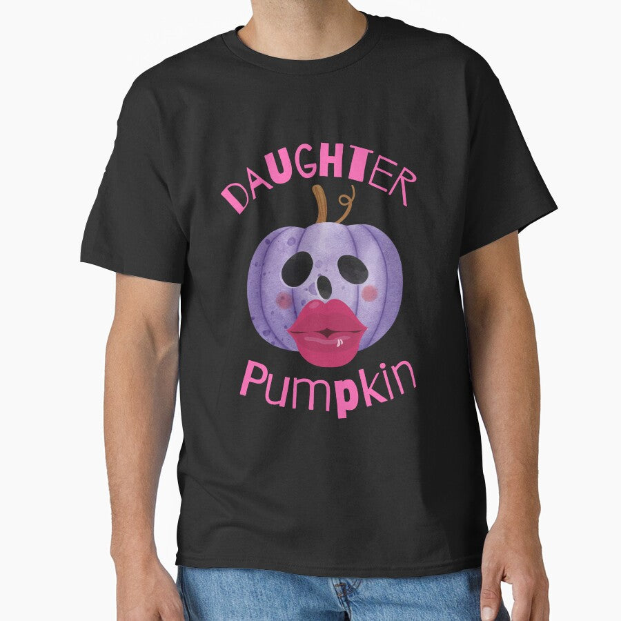 Daughter Pumpkin (in black) - Funny Halloween Pumpkin Head by CosmicStory