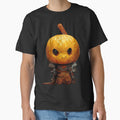 Pumpkin warrior holding a sword- Pumpkin Ghost Halloween-Halloween Pumpkin by hassendz