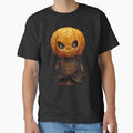 funny Pumpkin Warrior Holding scary and horror -Halloween Pumpkin by hassendz