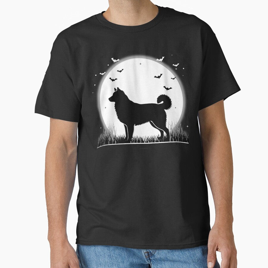 Pyrenean Shepherd Dog – Halloween Moon Silhouette by The Real Life Symphony
